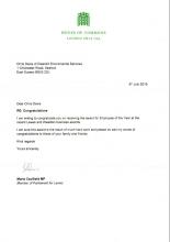 Letter from the House of Commons