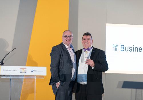 Paul Bates collects SME London Business Award
